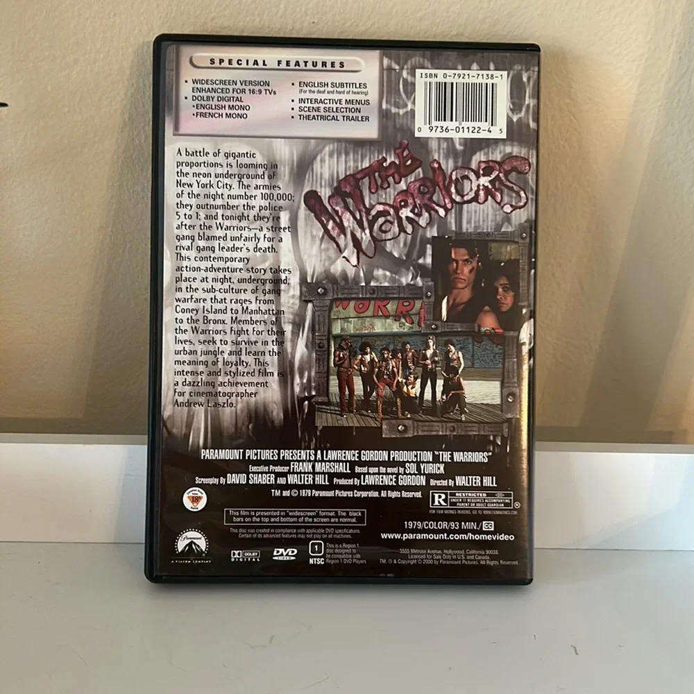 4/$20 THE WARRIORS dvd - Picture 3 of 4
